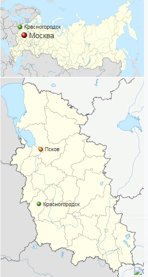 Карта страны и области